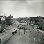 A photo of Intersection of East 138th Street and 3rd Avenue, The Bronx, 1913 Photograph by Granville W. Pullis